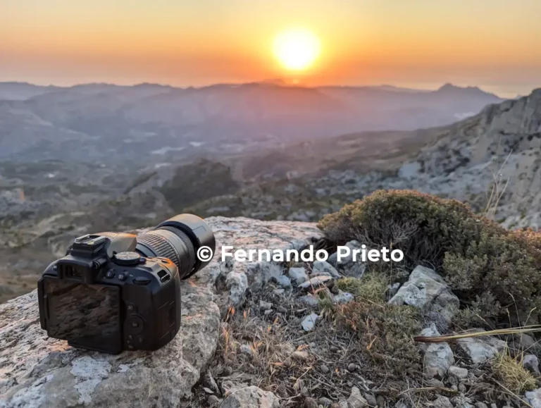 Fotografía del Puig Major de Mallorca desde 293 km de distancia