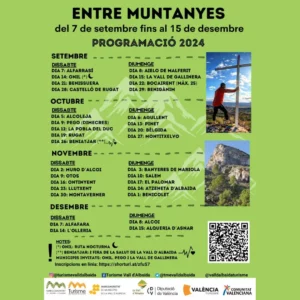 Programa rutas Entre Muntanyes 2024